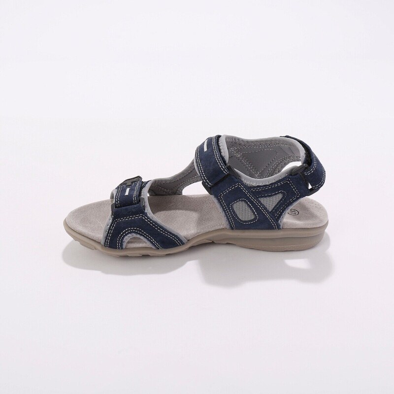 Blancheporte Sportovní kožené sandály na suchý zip nám.modrá 36