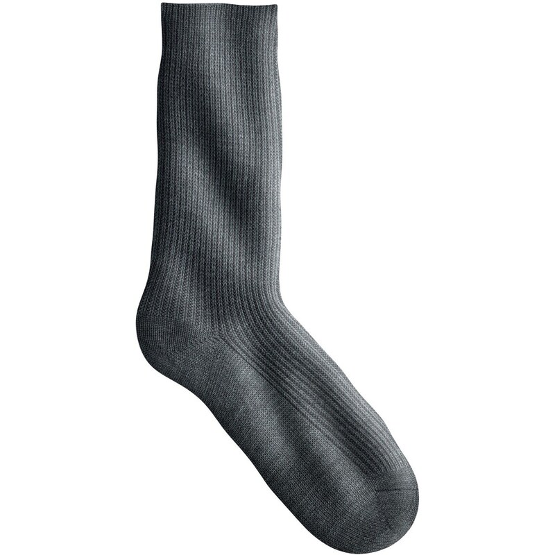 Blancheporte Sada 2 párů extra hřejivých ponožek šedá 36/38