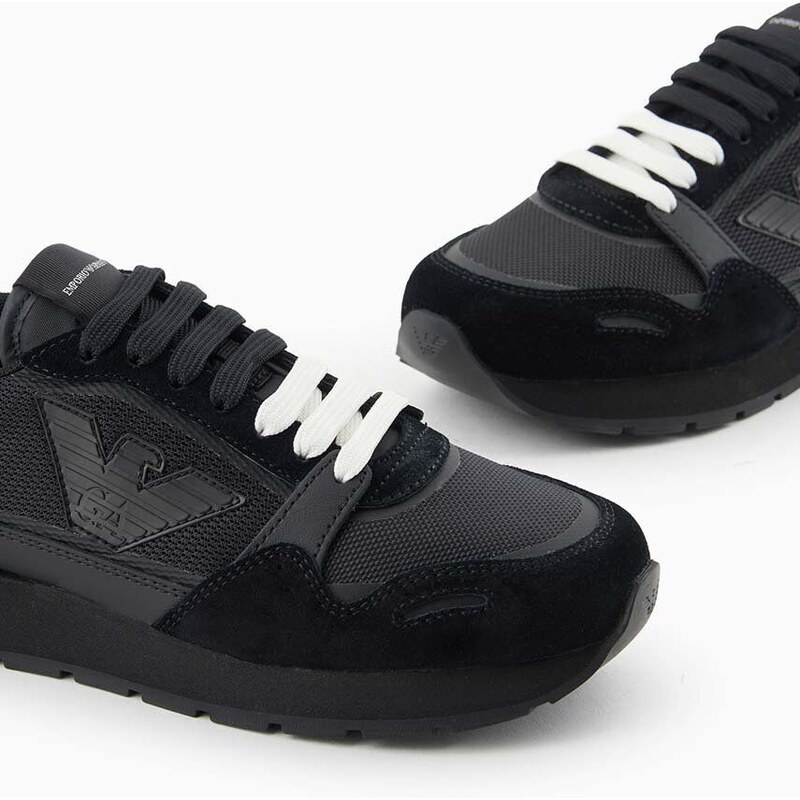 Sneakers boty Emporio Armani černá barva, X3X058 XN730 00002