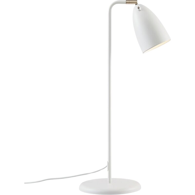 Nordlux Bílá kovová stolní lampa Nexus