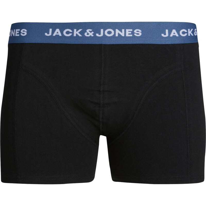 JACK & JONES Boxerky 'Gab' chladná modrá / smaragdová / oranžová / černá