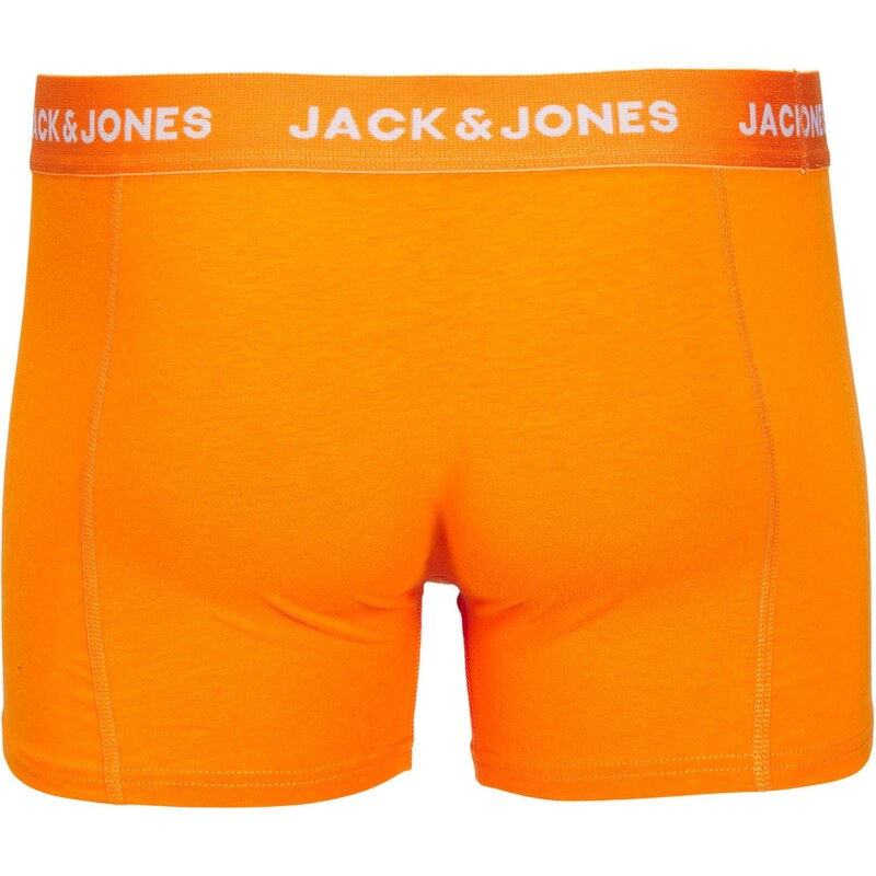 JACK & JONES Boxerky 'Kex' tmavě modrá / tmavě zelená / oranžová / bílá