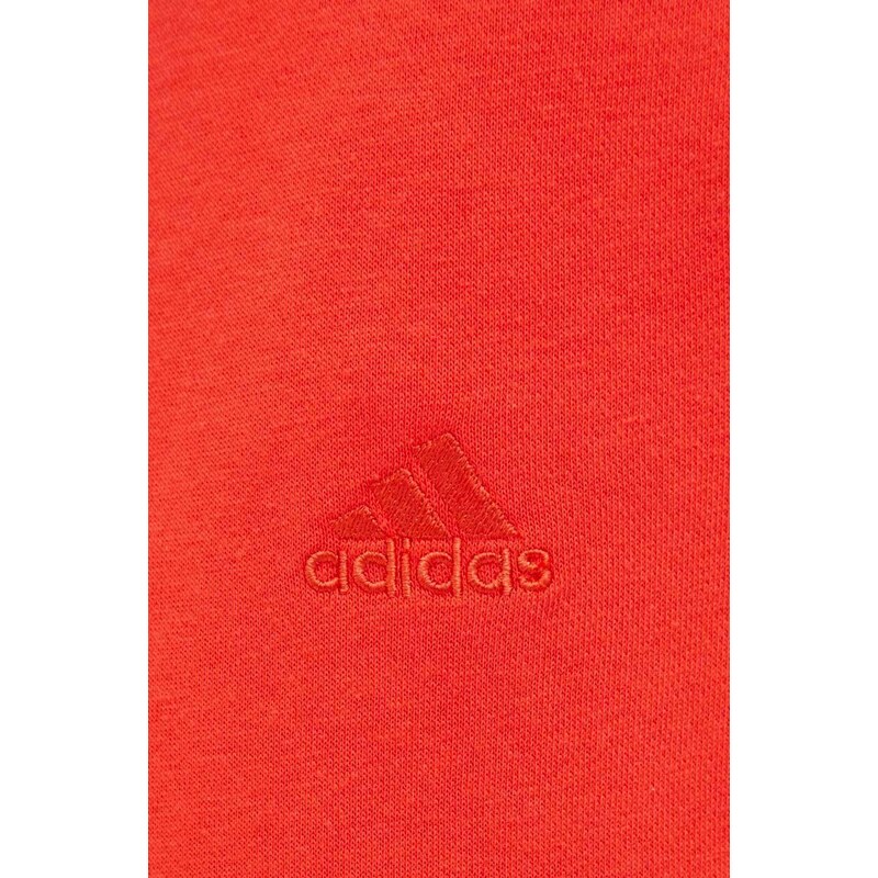 Tepláky adidas červená barva, hladké, IX3969