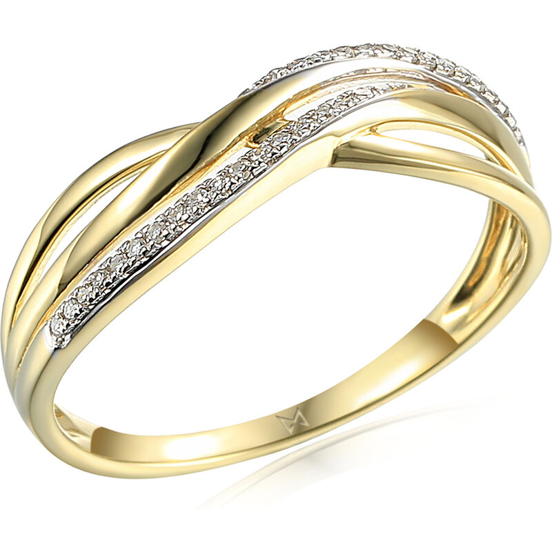 Couple Zlatý dámský prsten Eve 3818020 Velikost prstenu: 54