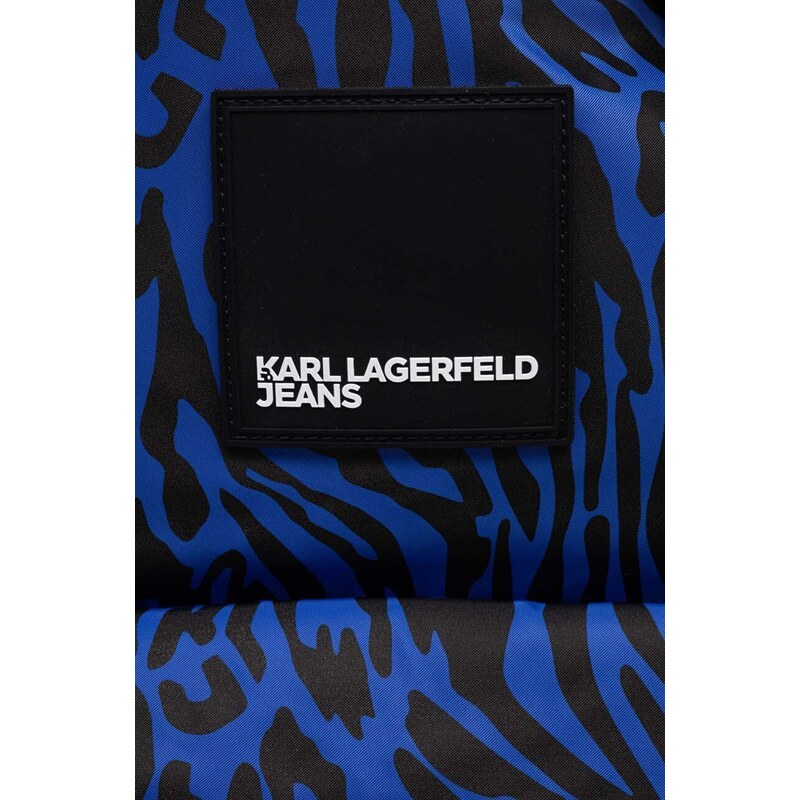 Batoh Karl Lagerfeld Jeans černá barva, velký, vzorovaný