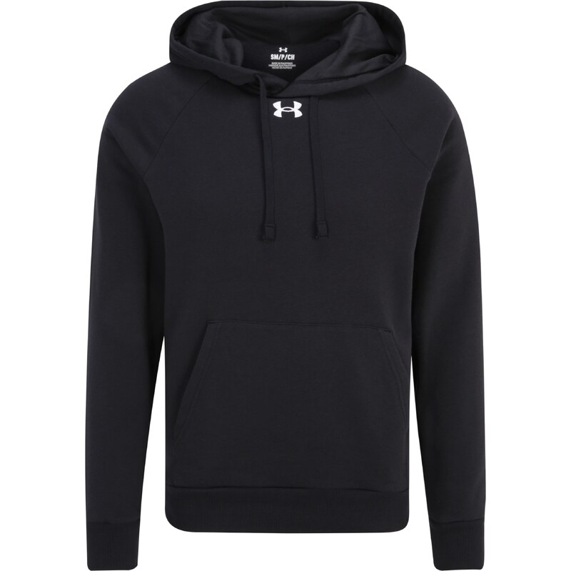 UNDER ARMOUR Sportovní mikina černá / bílá