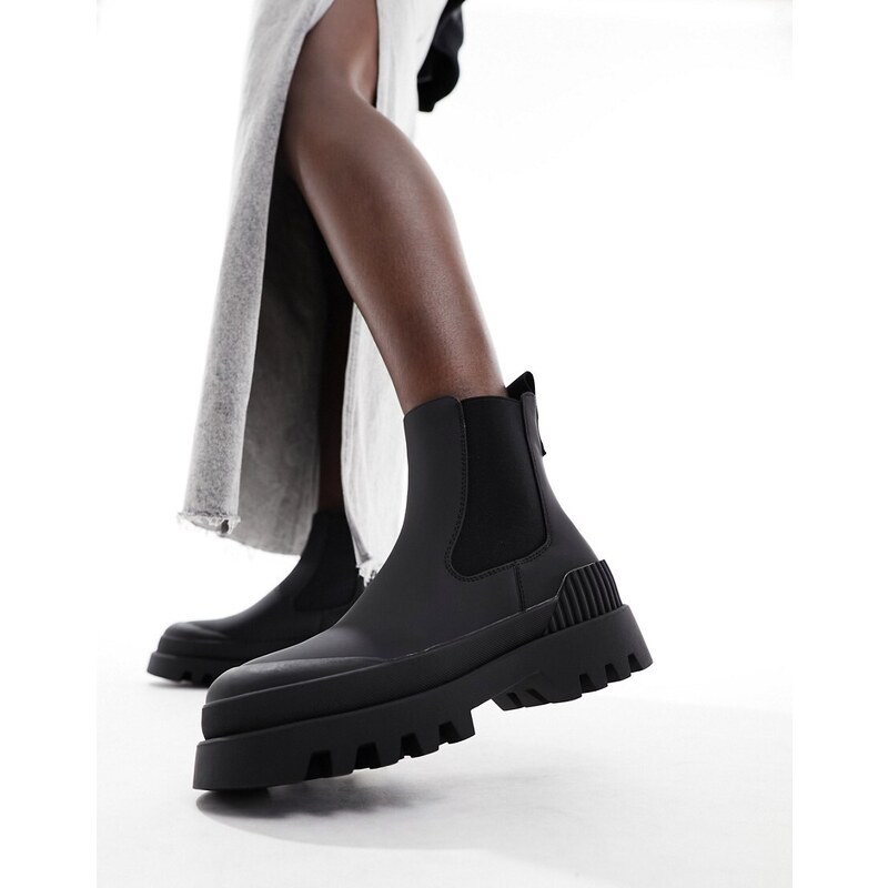 ONLY water resistant chunky platform boot in black 89668222