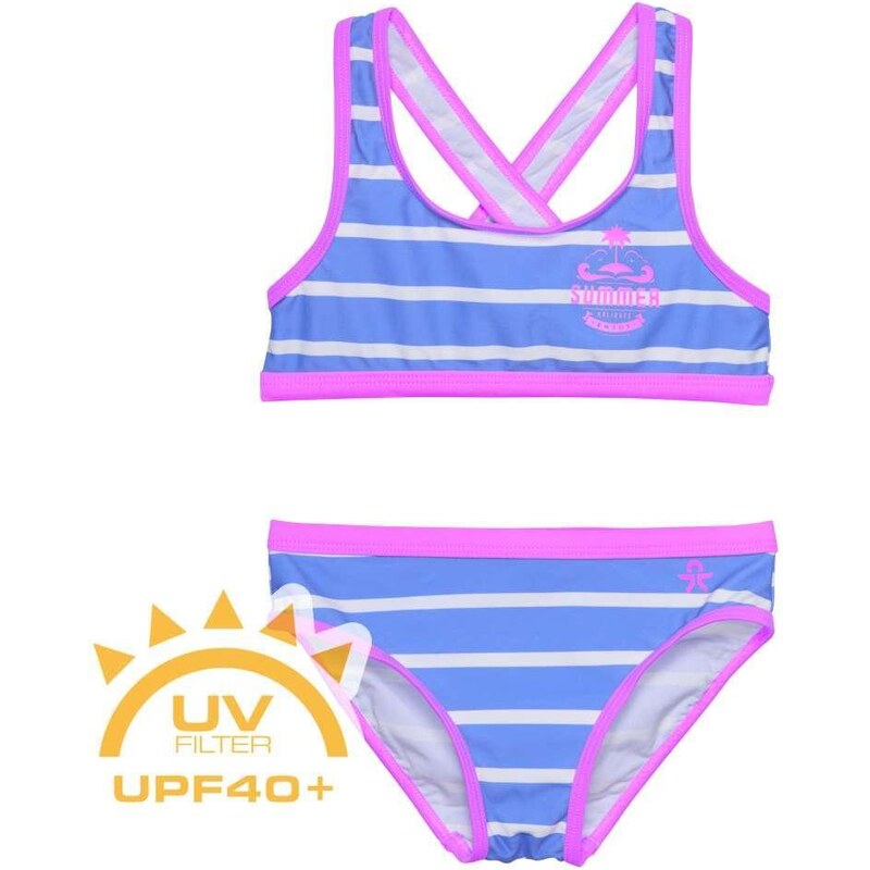 produkt COLOR KIDS Bikini - AOP, azure blue 720122.7553 Velikost 104