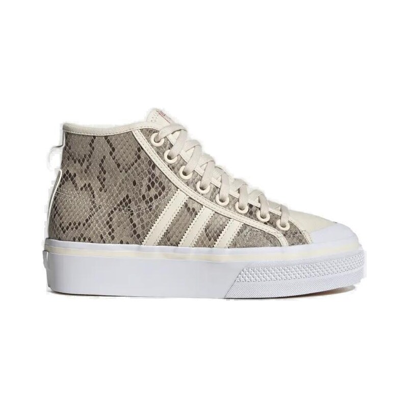 white adidas platform