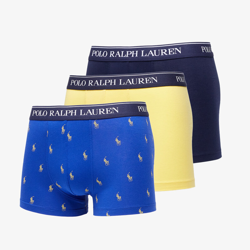 Boxerky Ralph Lauren Classic Trunk 3-Pack Multicolor