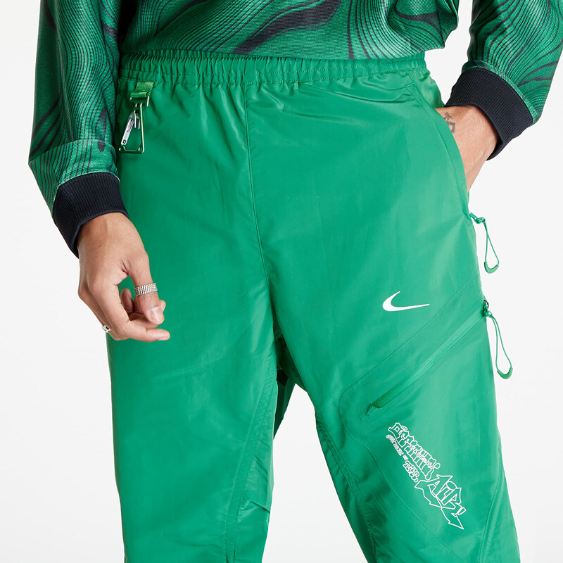 Pánské šusťákové kalhoty Nike x Off-White Pants Kelly Green