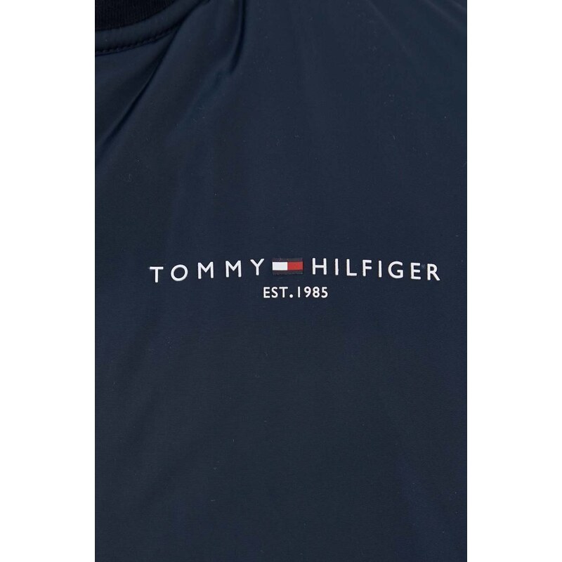 Mikina Tommy Hilfiger pánská, tmavomodrá barva, hladká