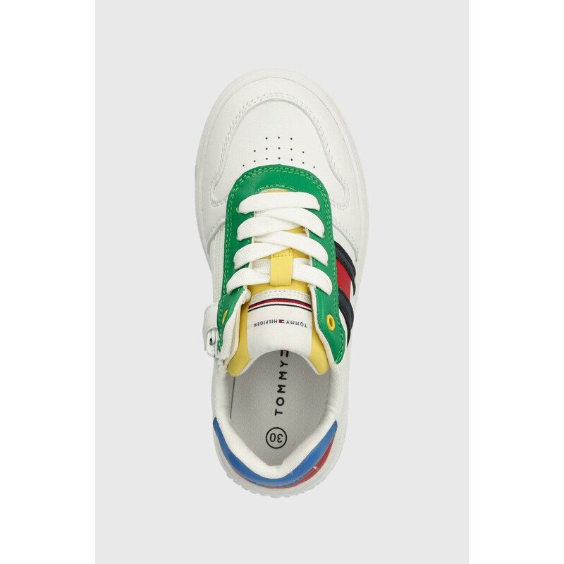 Dětské sneakers boty Tommy Hilfiger zelená barva