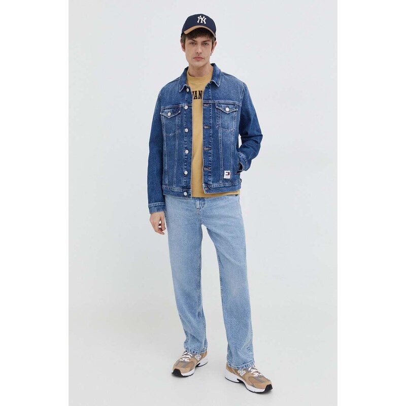 Džínová bunda Tommy Jeans pánská, přechodná