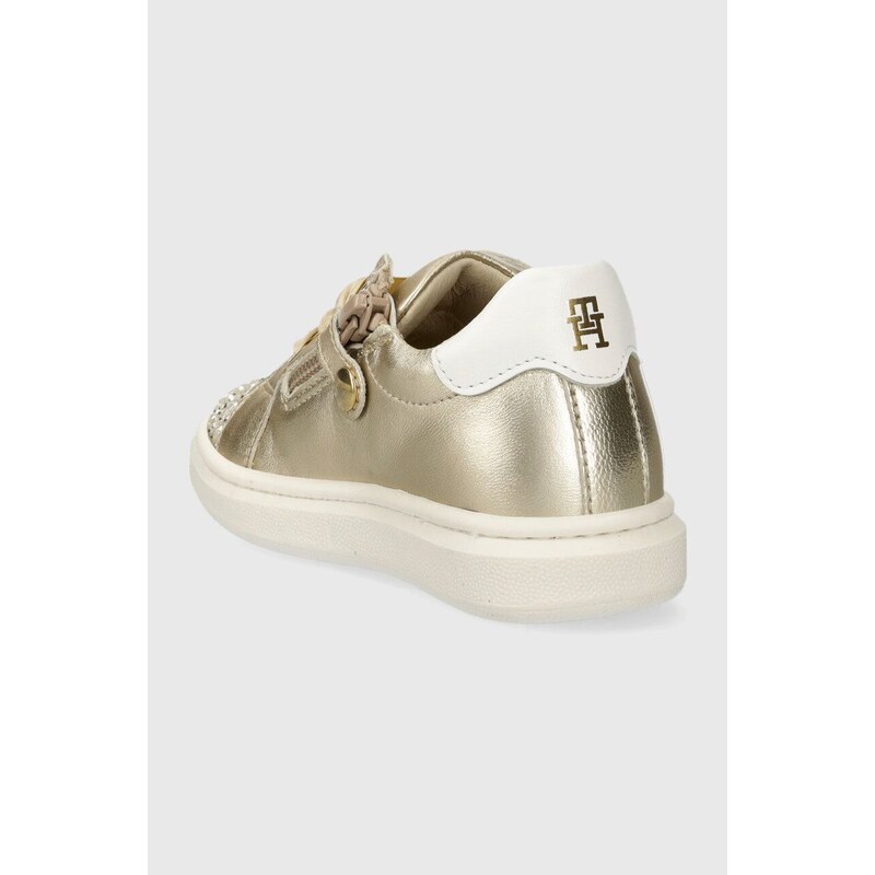 Dětské sneakers boty Tommy Hilfiger zlatá barva