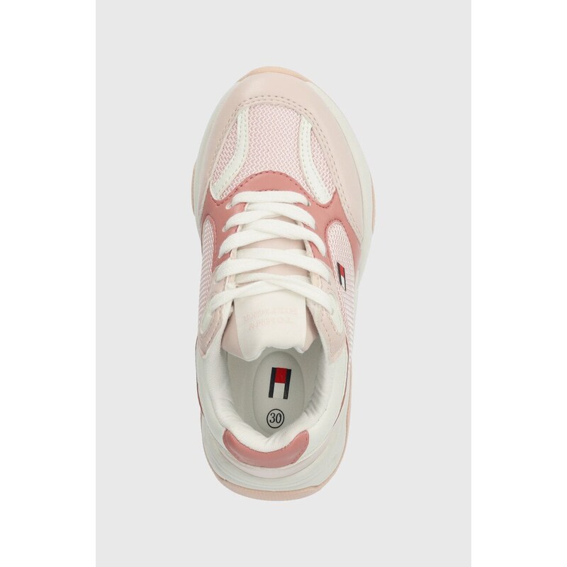 Dětské sneakers boty Tommy Hilfiger růžová barva