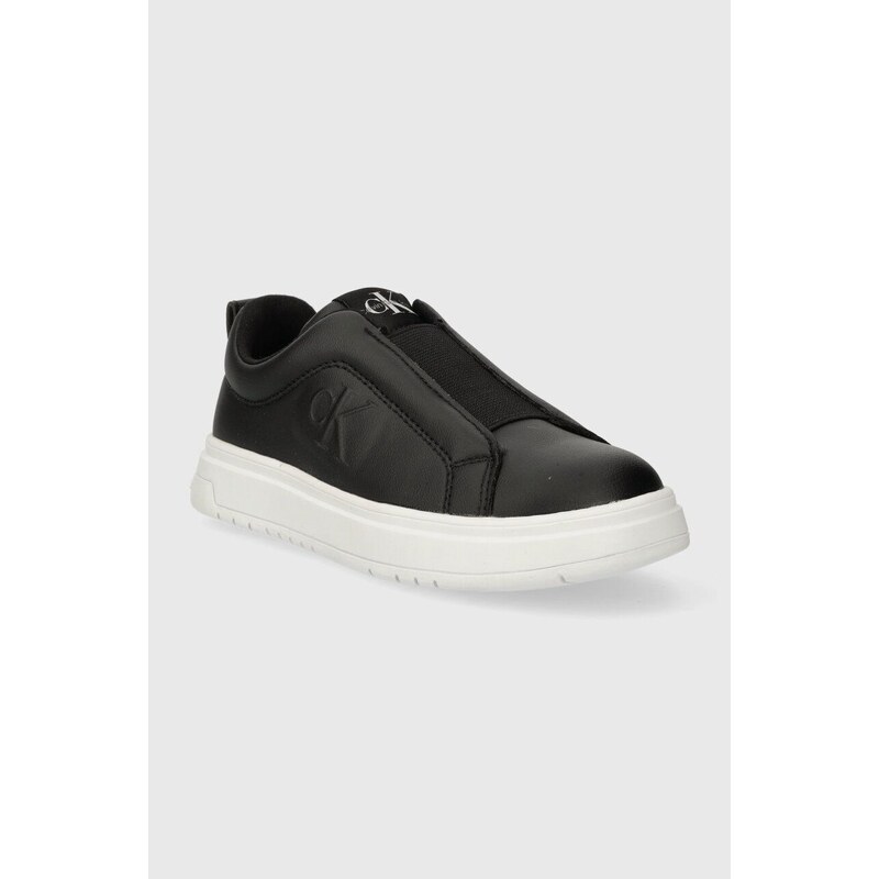 Dětské sneakers boty Calvin Klein Jeans černá barva