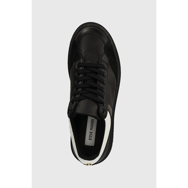 Kožené sneakers boty Steve Madden Flint černá barva, SM12000434