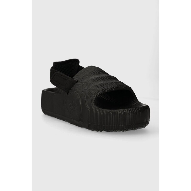 Sandály adidas Originals Adilette 22 XLG černá barva, na platformě, IE5649