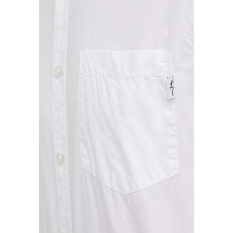 Košile Pepe Jeans Prince bílá barva, regular, s límečkem button-down