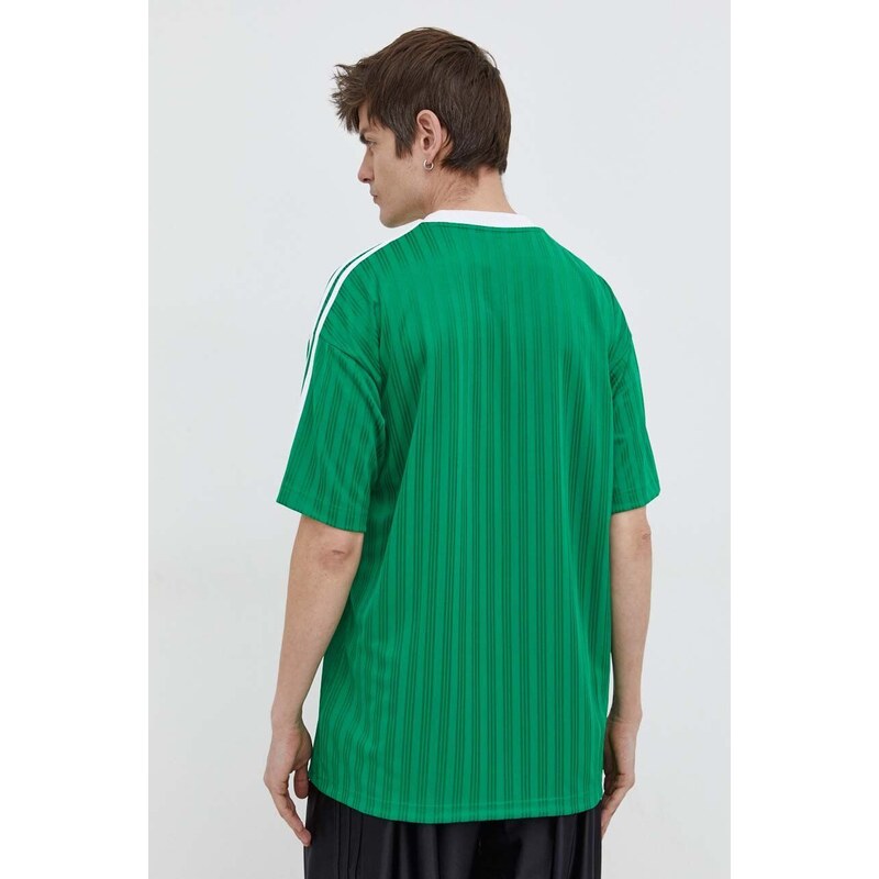 Tričko adidas Originals zelená barva, s potiskem, IM9457