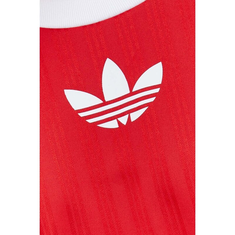 Tričko adidas Originals Adicolor Poly Tee červená barva, s potiskem, IM9458