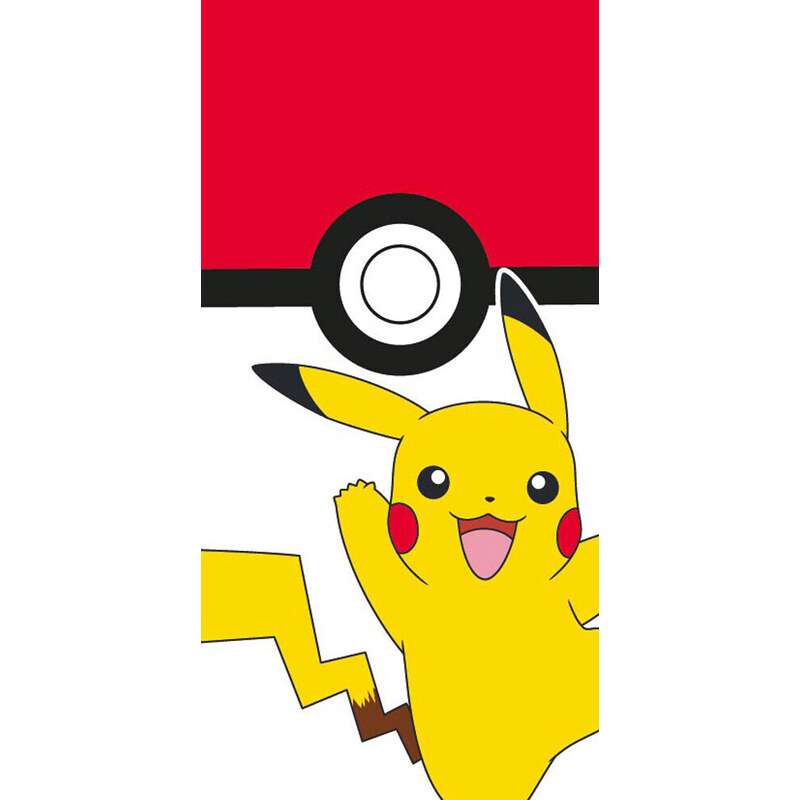 Carbotex Dětská osuška Pokémon Pokéball a Pikachu