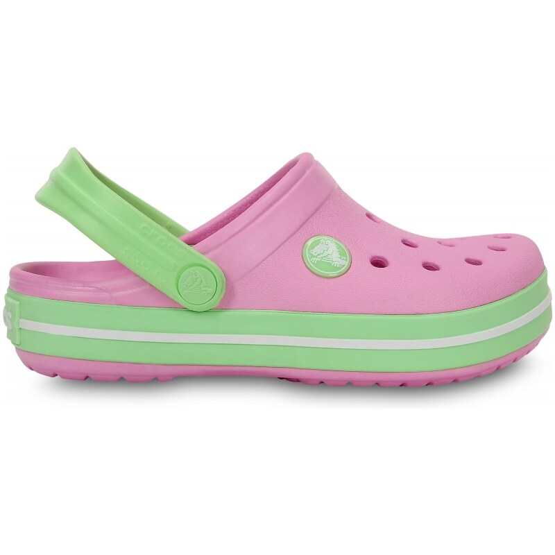 Crocs Crocband Kids - Carnation/Green Glow, C10/C11 (27-28)