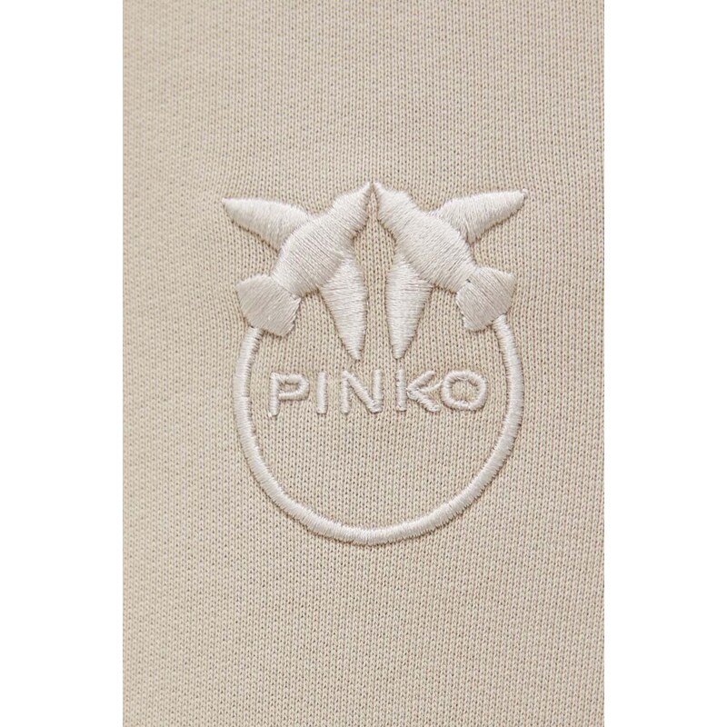 Bavlněné tepláky Pinko béžová barva, 100371.A1N7