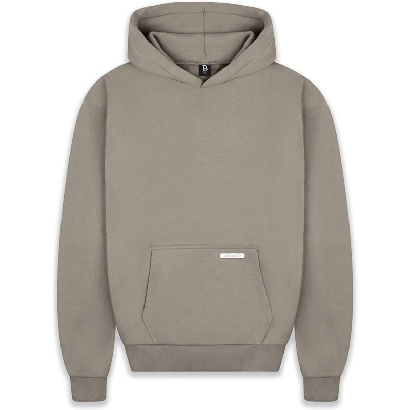 Dropsize Mikina šedobéžová / čedičová šedá / kámen