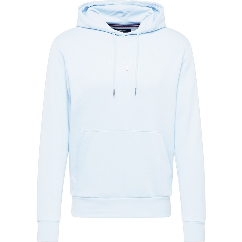 JACK & JONES Mikina Archie světlemodrá / bílá