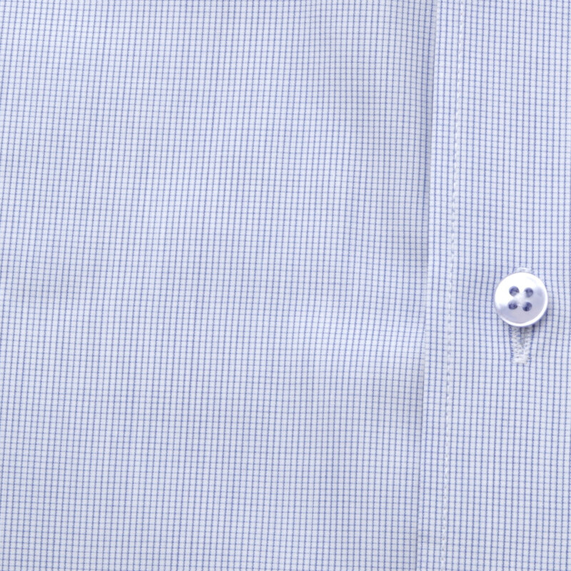 Willsoor Pánská světle modrá klasická košile s nenápadným kostkovaným vzorem 16019