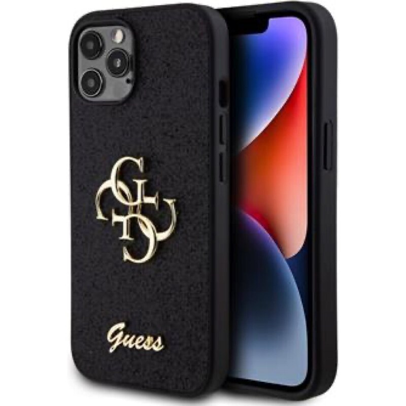 Guess 4G Fixed Glitter kryt pro iPhone 12 / 12 Pro