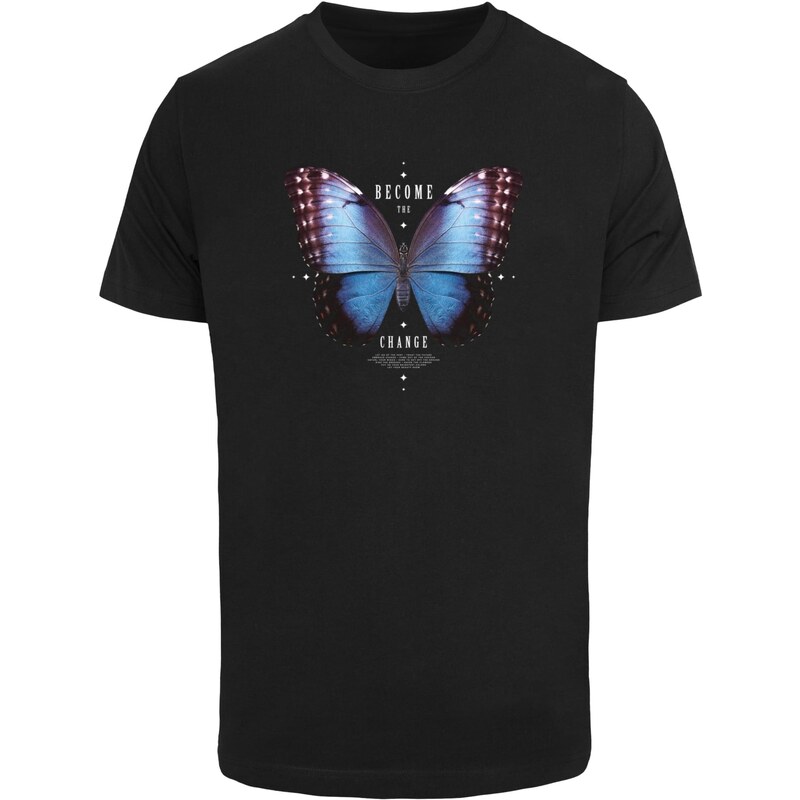 Mister Tee Pánské tričko Become the Change Butterfly černé