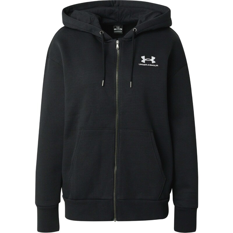 UNDER ARMOUR Mikina Essential černá / bílá