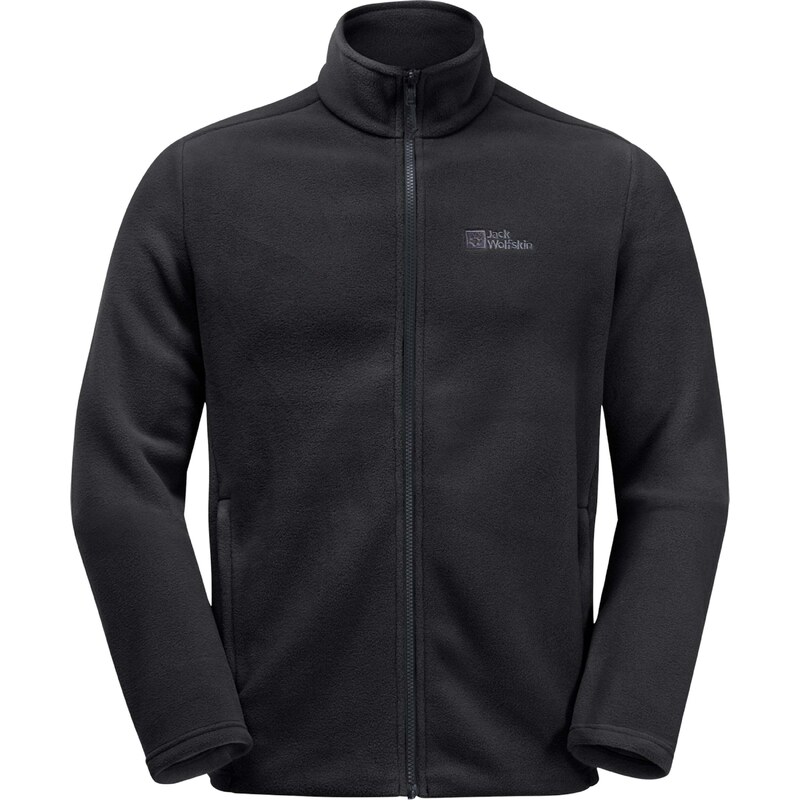 JACK WOLFSKIN Funkční fleecová mikina Winterstein kámen / černá