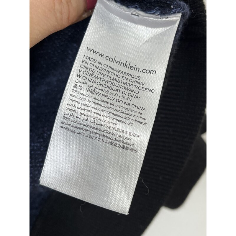Pánský svetr Calvin Klein 50 % merino vlna