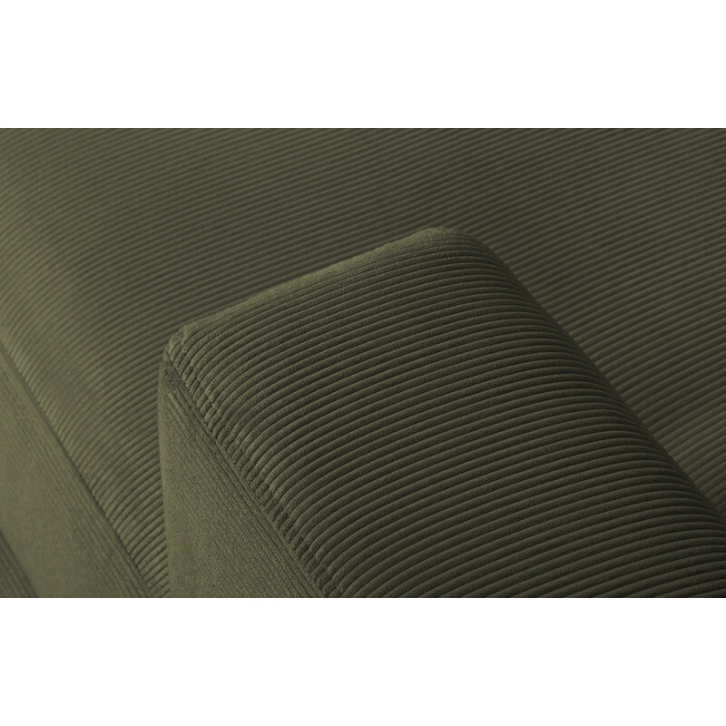 Zelená manšestrová rohová pohovka Windsor & Co Leon 260 cm, pravá