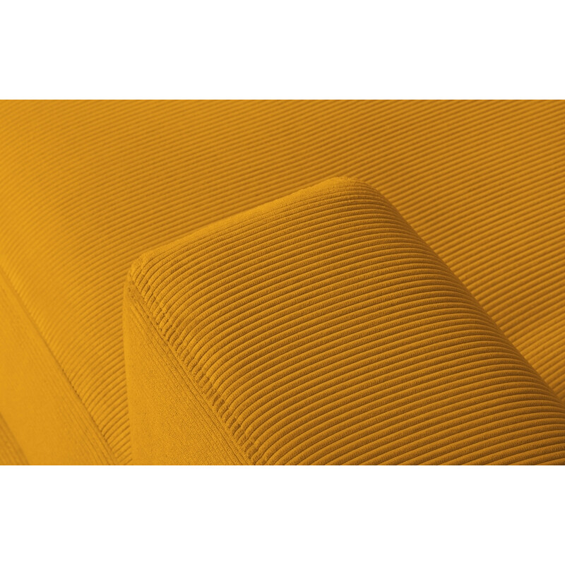 Žlutá manšestrová rohová pohovka Windsor & Co Leon 260 cm, pravá