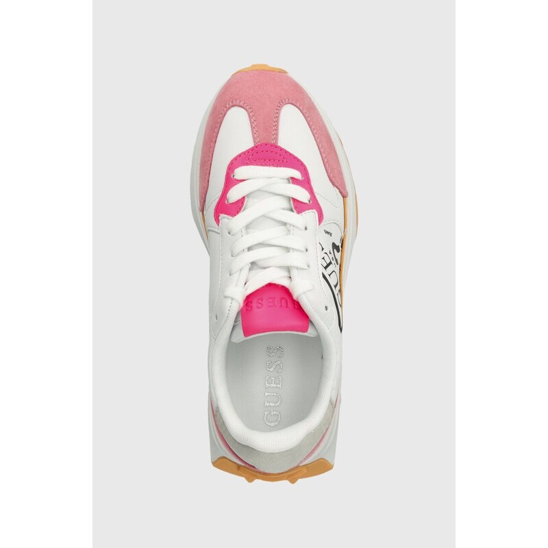 Sneakers boty Guess CALEBB7 růžová barva, FLPCB7 ELE12