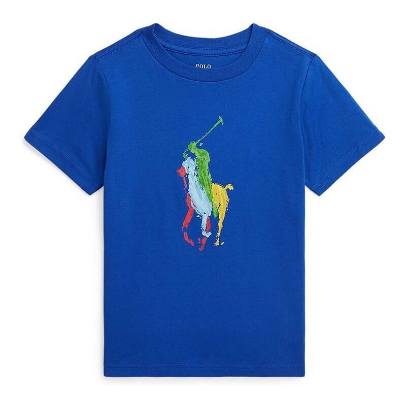 Dětské bavlněné tričko Polo Ralph Lauren s potiskem