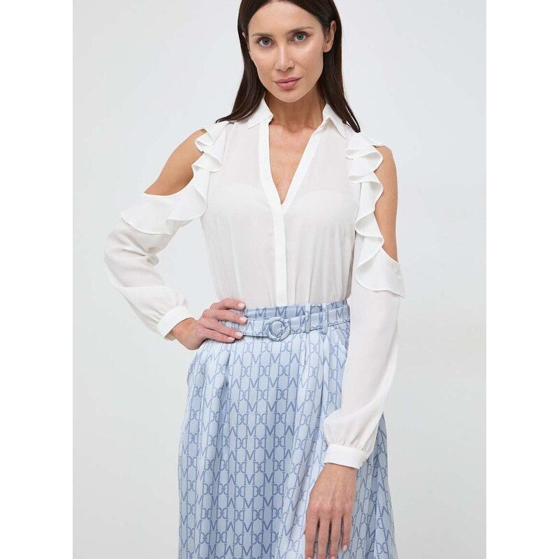 Košile Marciano Guess ARIA dámská, béžová barva, regular, s klasickým límcem, 4RGH14 9998Z