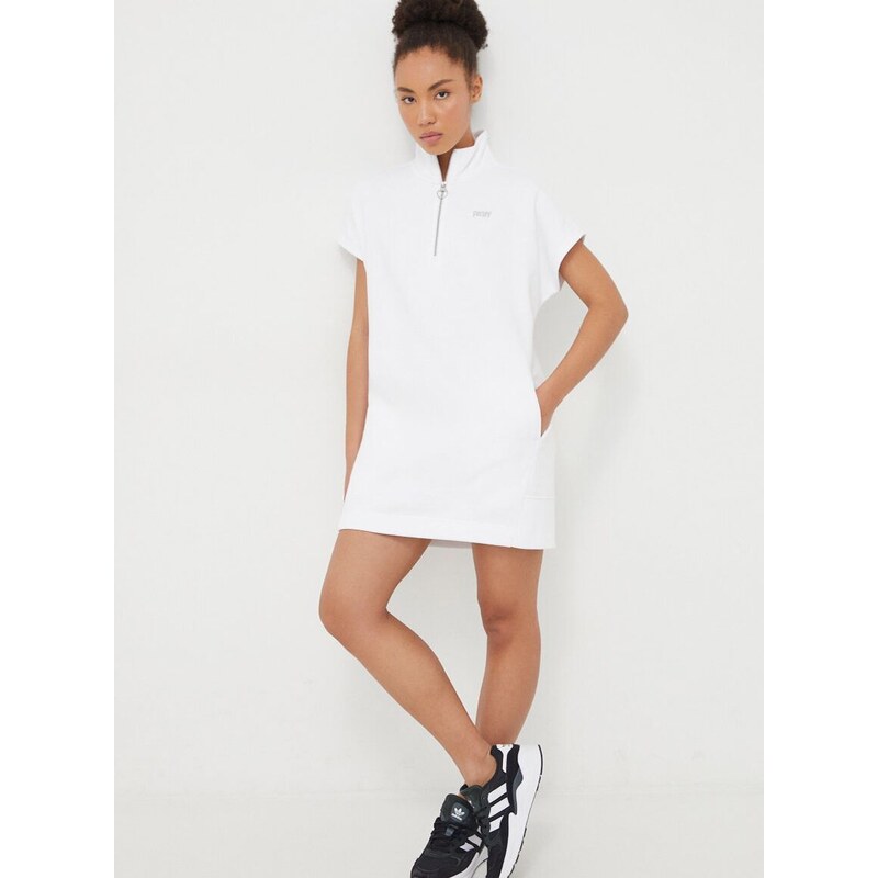 Šaty Dkny bílá barva, mini, oversize, DP3D4826
