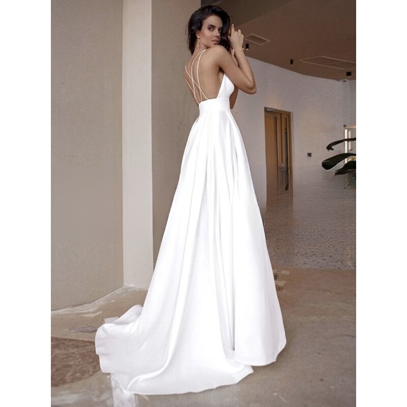 elegantní bílé svatební šaty Molly