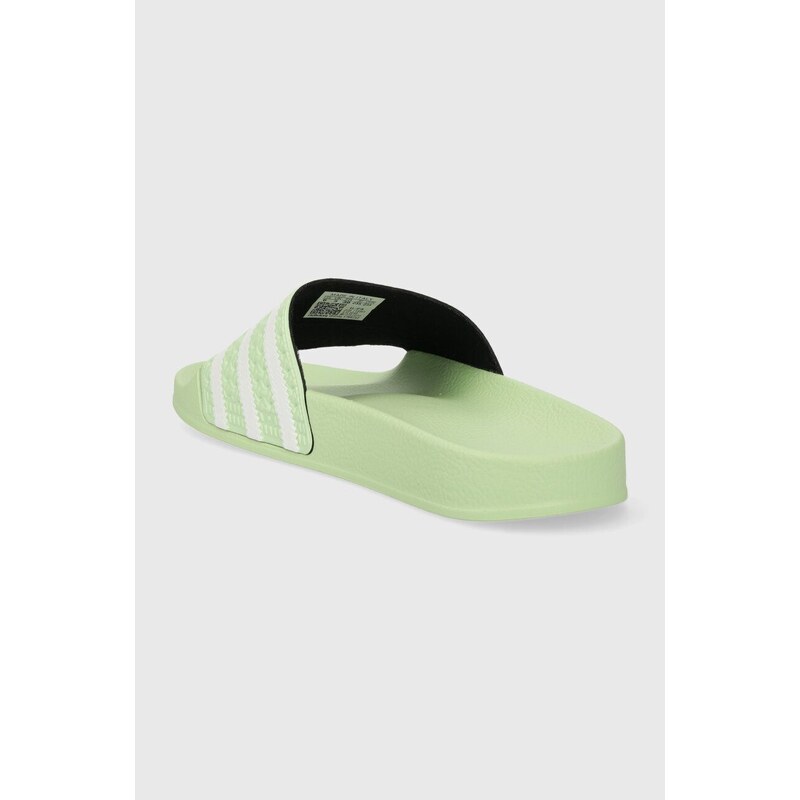 Pantofle adidas Originals Adilette dámské, zelená barva, IE3048