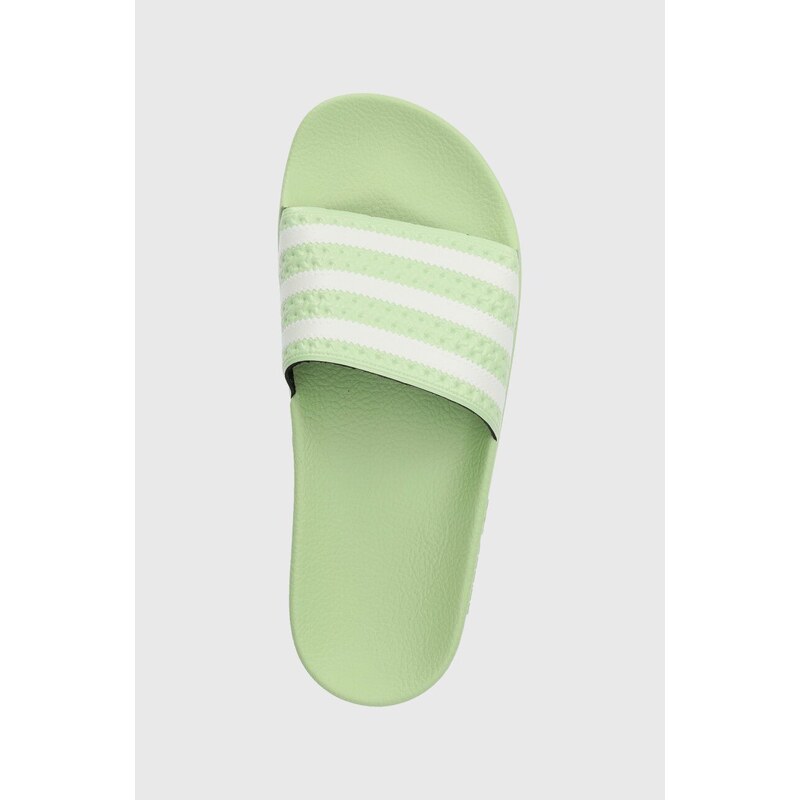 Pantofle adidas Originals Adilette dámské, zelená barva, IE3048