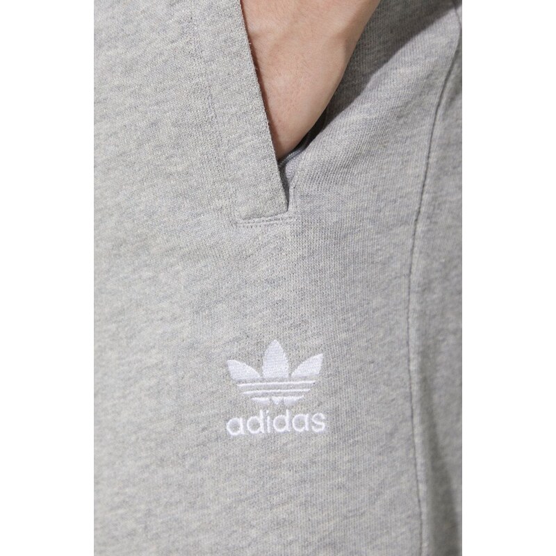 Bavlněné šortky adidas Originals Essential šedá barva, melanžové, IR6848