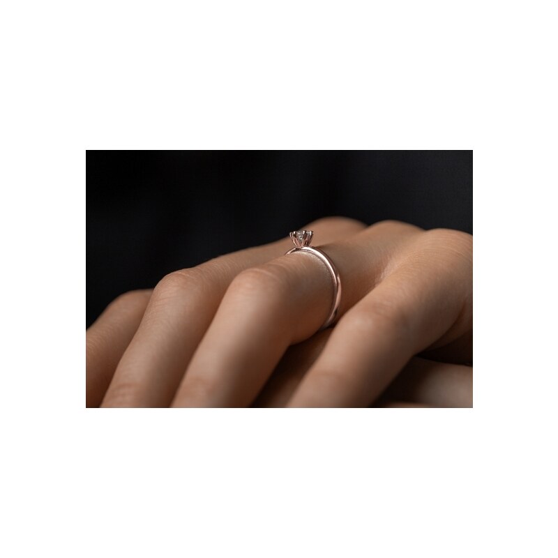 Zásnubní prsten Zoel, zlato a zirkon