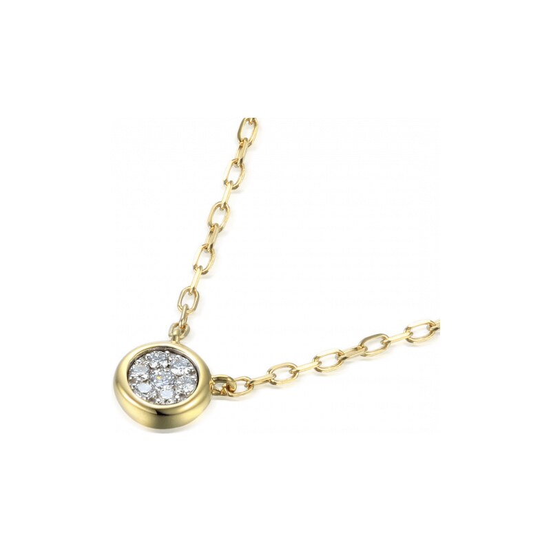 Gems, Elegantní náhrdelník Maila, kombinované zlato s brilianty, délka 114928623