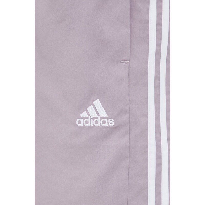 Kraťasy adidas pánské, fialová barva, IS1393